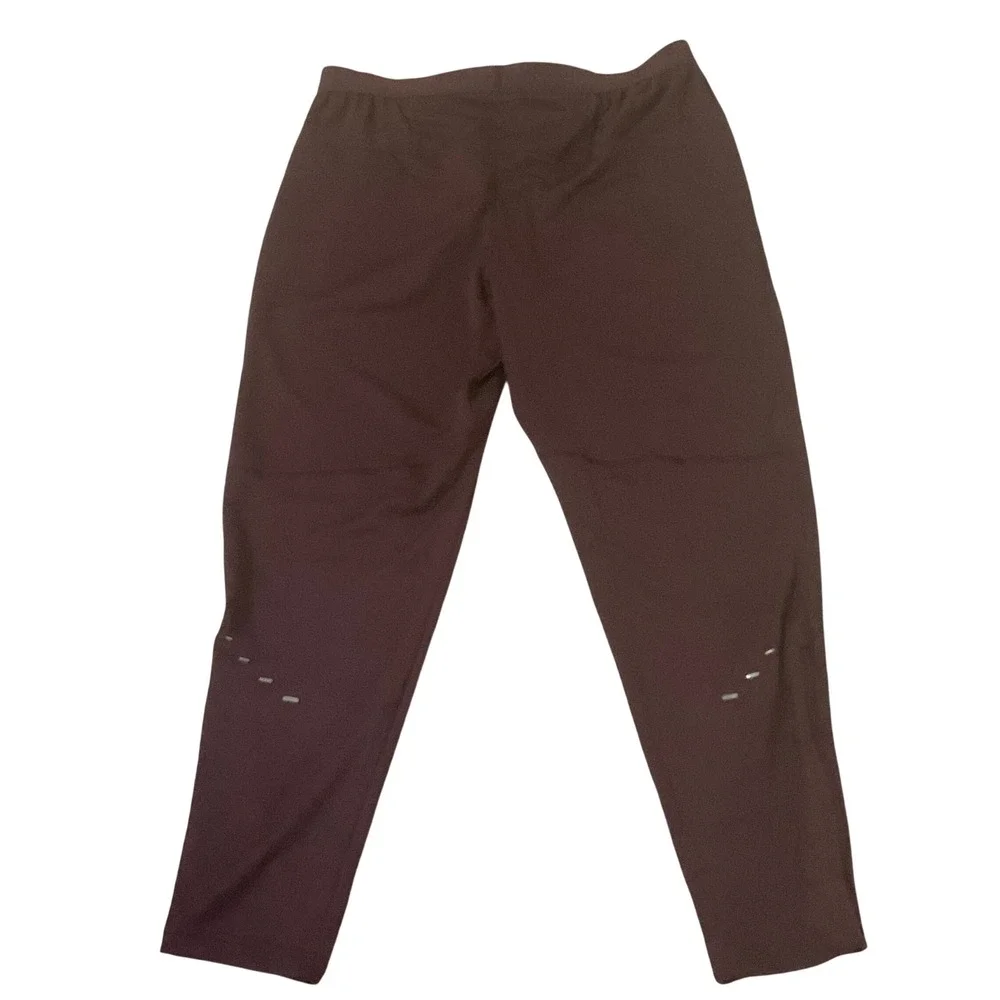 Nike Stride Running Pants Mens L Burgundy  With Tags Dri-FIT Tapered 23in Inseam